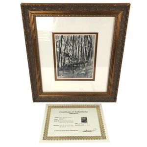 Henri Matisse Paysage Heliogravure 1929 Framed Print‎ w/ COA Black Ink Landscape